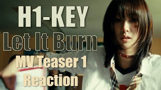 H1KEY 하이키  Let It Burn  MV Teaser 1 Reaction [upl. by Terencio]