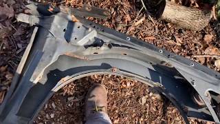 How to remove a fender from a Caprice Impala SS Roadmaster [upl. by Eirahcaz]