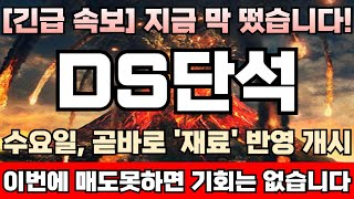 DS단석 주가전망 ‘주당 2주’ 무상증자 단행 세력 주포 권리락 당일25일 상한가 보내고 이틀 연속 조정준 이유 폭등 직전 마지막 눌림목 구간 진입 DS단석완벽분석 [upl. by Bald445]