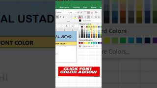 How to Change Font Color in Excel StepbyStep Guide  Change Font Color  Excel tutorial [upl. by Herrmann]