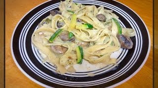 Fettuccine en Salsa de champiñones Receta de Pasta By Itzomex [upl. by Acilejna181]