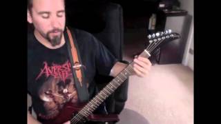 Nile  Utterances of the Crawling Dead Guitar Lesson [upl. by Atnoved764]