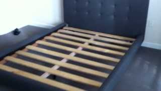 crate barrel Tate bed assembly service video in DC MD VA by Furniture assembly Experts LLC [upl. by Soisanahta]