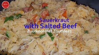 ZUURKOOL MET ZOUTVLEES  SAUERKRAUT WITH SALTED BEEF [upl. by Debo]