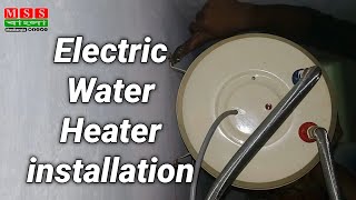 Geyser installation  Electric Water Heater fitting  Dasi geyser connection [upl. by Sinaj]