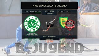 4 🏑 ROLLHOCKEY NRWLIGA 2425  RSC Cronenberg II vs SG RecklinghausenIserlohn [upl. by Salohci]