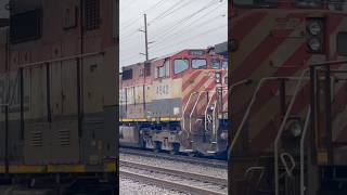 Amazing lash up lead by BNSF 601 past Pine Junction [upl. by Sale]