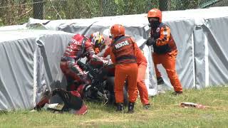 Suzuka 8 Hours 2022  Crash in the first lap [upl. by Inattyrb1]