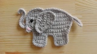 Elefant Aufnäher häkeln [upl. by Haven528]