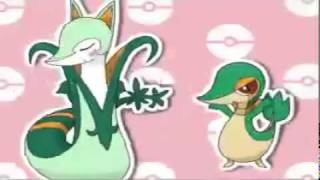 Serperior amp Snivy ❤ Caramelldansen pokemon black amp white [upl. by Atinad840]