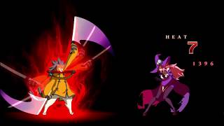 BlazBlue Central Fiction Jubei vs Nine Hell Mode [upl. by Ender]