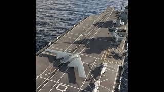 thin but agile airplane KwikFlight Spirit takes off on an aircraft carrier with a nearcrash [upl. by Anabal]