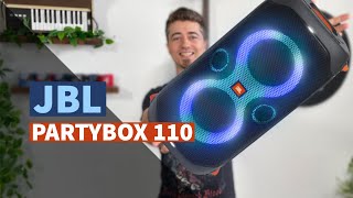 Coluna portátil JBL Partybox 110  EGITANApt [upl. by Zsa Zsa]