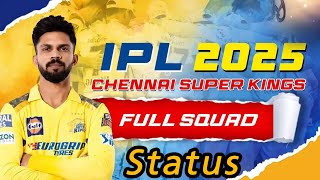 Ipl status 2025 🏆 csk whatsapp status 2025💛 ipl 2025 csk full squad 🔥 shorts csk ipl2025 [upl. by Hasile]