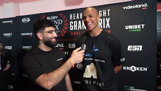 Glory HWGP PostFight interview Levi Rigters [upl. by Ahseeyt954]