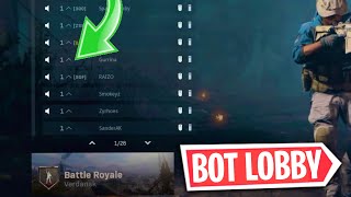 How To Get BOT LOBBIES on Warzone Simple amp Easy [upl. by Cornie121]