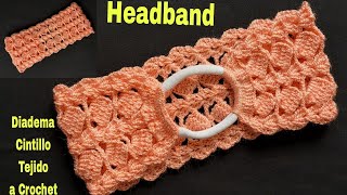 CINTILLODIADEMA TEJIDA a CROCHET TUTORIAL PASO A PASOTURBANTE a GANCHILLOHAIRBANDHEADBANDCrochê [upl. by Yleen453]