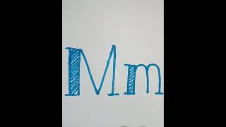 Alphabet Font Letter Mm  Font Letters shorts satisfying satisfyingvideo trendingvideo [upl. by Allista]