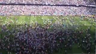 Final Whistle and Pitch Invasion Man City vs QPR 32 MCFC 13th May 2012 [upl. by Ebanreb]