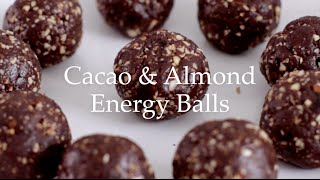 Deliciously Ella  Cacao amp Almond Energy Balls [upl. by Keemahs]