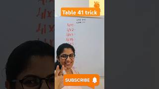 Table 41 trick shorts ytshorts trending vedic [upl. by Aicercal]