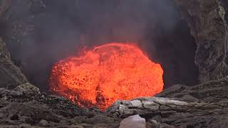 Boiling lava lake Vs Drone 2 2014 180 SEC [upl. by Aysa702]