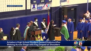 Asheboro City Schools student denied diploma after wearing Mexican flag to graduation [upl. by Younger]