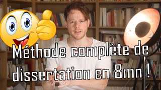 Méthode dissertation de philo en 8mn [upl. by Charlena]