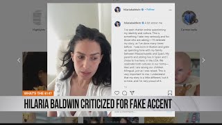 Hilaria Baldwin criticized for fake accent [upl. by Eiggem]