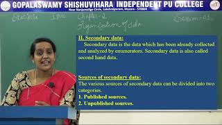 STATISTICS  1st PUC  CH 02  ORGANISATION OF DATA  S01 [upl. by Anayad]