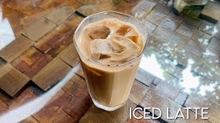 Iced latte at home easy [upl. by Emyaj]