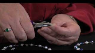 Attaching a Crimp Clasp [upl. by Ahsyekat]