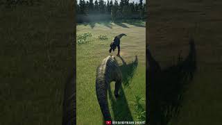 DOMINION IGUANODON VS DEMO CARNOTAURUS  Jurassic World Evolution 2 Shorts [upl. by Ttenrag409]