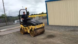 2007 BOMAG BW120 AD4 DOUBLE DRUM RIDE ON VIBRATING ROLLER [upl. by Nannie]