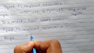 Data Representation amp Computer Arithmetic  1 FixedPoint Representation for Negative Numbers [upl. by Sorel]