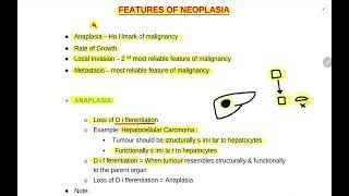 FEATURES OF NEOPLASIA  Anaplasia  Rate of Growth  Local Invasion  Metastasis  General Pathology [upl. by Hum]