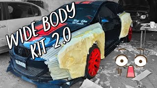 Como hacer wide body kit a tu auto│Wide body kit Ibiza 20  Aesthetic Car [upl. by Kloster335]