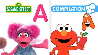 Sesame Street All About the Letter A  Alphabet Compilation [upl. by Ymmor]