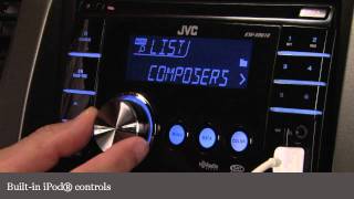 JVC KWXR610 CD Receiver Display and Controls Demo  Crutchfield Video [upl. by Ecidna]