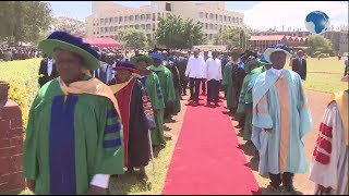 Uhuru Raila Odinga attend Jaramogi Odinga Odinga University sixth graduation [upl. by Ahsam]