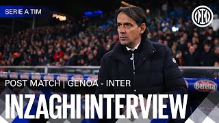 SIMONE INZAGHI INTERVIEW  GENOA 11 INTER 🎙️⚫🔵 [upl. by Gordan119]