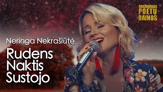 Neringa Nekrašiūtė  Rudens Naktis Sustojo Lyric Video Gražiausios Poetų Dainos [upl. by Nicolis]