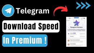 Telegram Premium Download Speed [upl. by Adilem760]