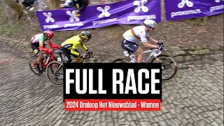 FULL RACE 2024 Omloop Het Nieuwsblad  Women [upl. by Cia942]