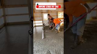 Power Screed on Screed RAILS is way EASIER MONEY concrete [upl. by Edaw]