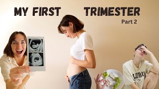 I filmed my whole FIRST TRIMESTER Weeks 5  13 PART 2 [upl. by Romona]