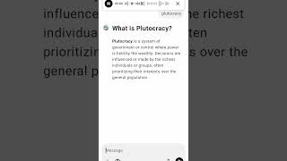 What is Plutocracy [upl. by Roselyn]