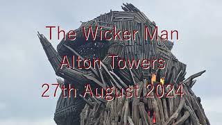 Wicker Man Alton Towers 27th Aug 2024 [upl. by Morette]