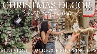 SHOPPING FOR MY CHRISTMAS DECOR FOR 2024 VLOG  CHRISTMAS DECOR SHOP WITH ME 2024 [upl. by Olwen]