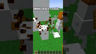 Minecraft Logic🤔 もういいよ minecraft shorts [upl. by Ronnholm337]